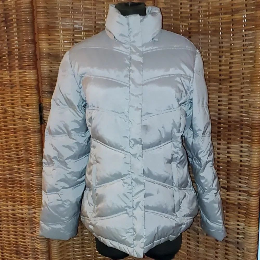 New York & Co Silver Down Jacket L